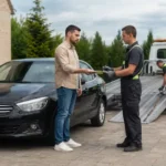 sprzedaż auta bez przeglądu laweta